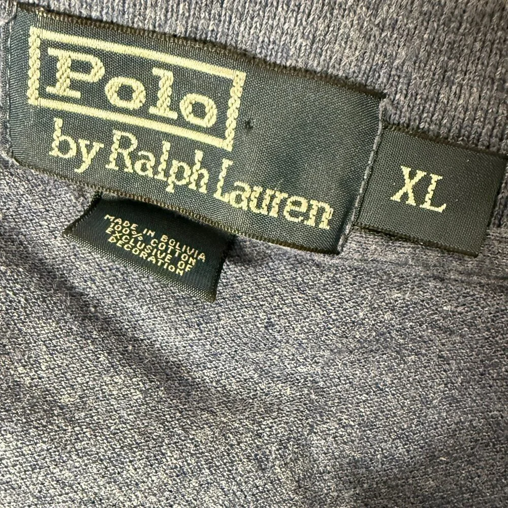 Polo by Ralph Lauren Long Sleeve Polo Blue XL 100% Cotton